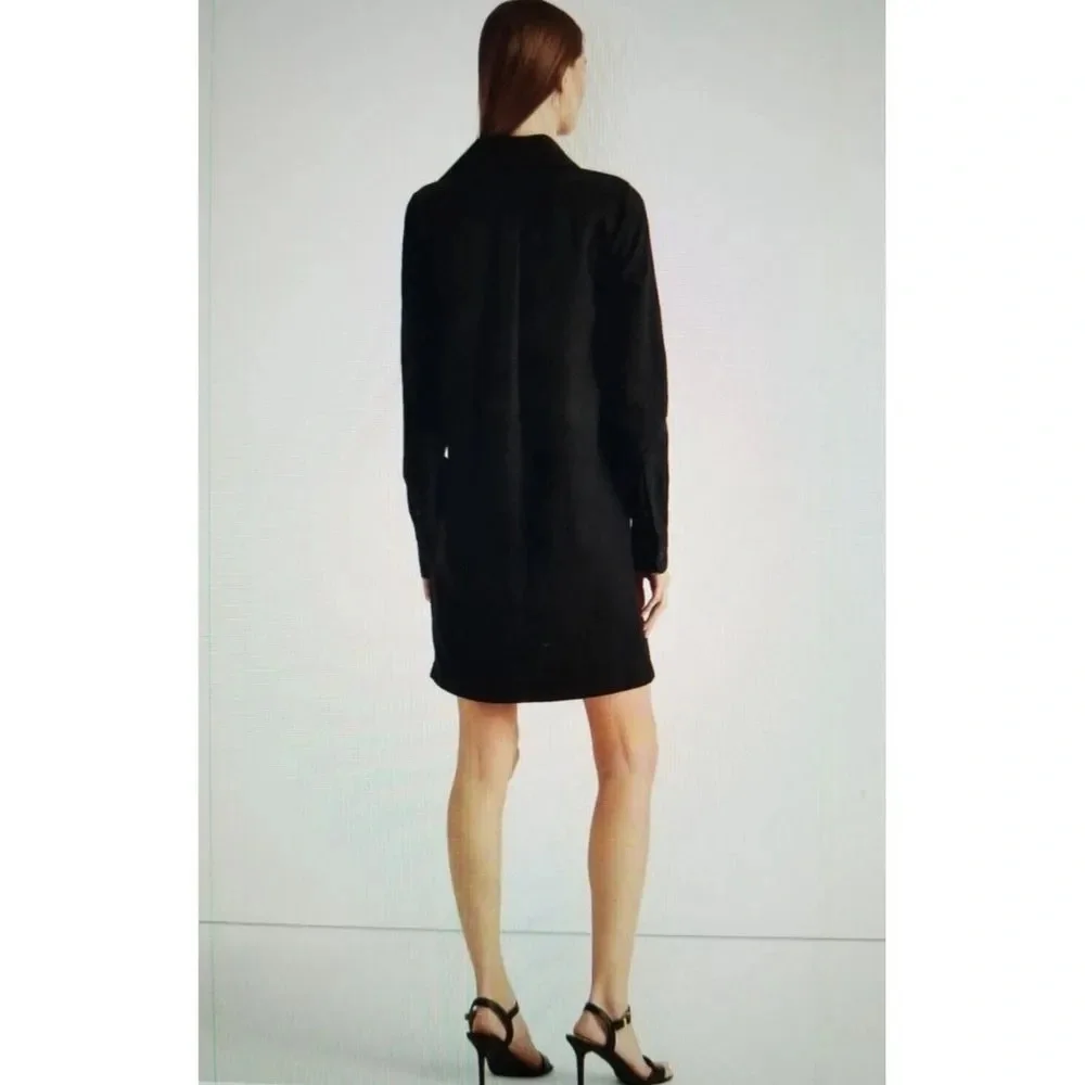 Ralph Lauren Black Label - Long Sleeve Lace-up Shirt Dress - Size 6 - Picture 4 of 6